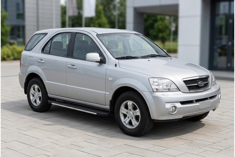 Kia Sorento I BL 2002–2009 Bočné nášľapy Bosphorus Grey (2 ks, hliník) Image