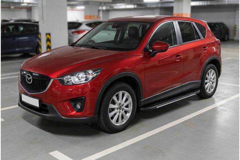 Mazda CX-5 2012–2017 Bočné nášľapy Bosphorus Grey (2 ks, hliník) Image