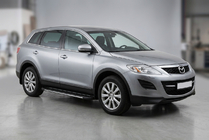 Mazda CX-9 2007–2016 Bočné nášľapy Bosphorus Grey (2 ks, hliník) fotografia 1