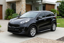 Kia Sportage 2015–2021 Bočné nášľapy Bosphorus Grey (2 ks, hliník) fotografia 1