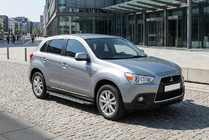 Mitsubishi ASX 2010–2023 Bočné nášľapy Bosphorus Grey (2 ks, hliník) fotografia 1