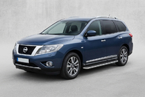 Nissan Pathfinder R52 2012–2021 Bočné nášľapy Maydos V1 (2 ks, hliník) fotografia 1