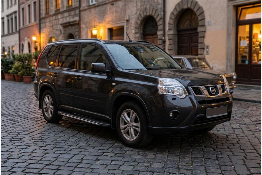 Nissan X-trail T31 2007–2014 Bočné nášľapy Bosphorus Grey (2 ks, hliník) Fotografia 1