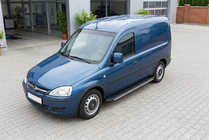 Opel Combo 2002–2012 Bočné nášľapy Bosphorus Grey (2 ks, hliník) fotografia 1