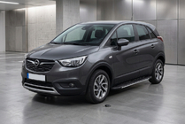 Opel Crossland X 2017–2024 Bočné nášľapy Bosphorus Grey (2 ks, hliník) fotografia 1