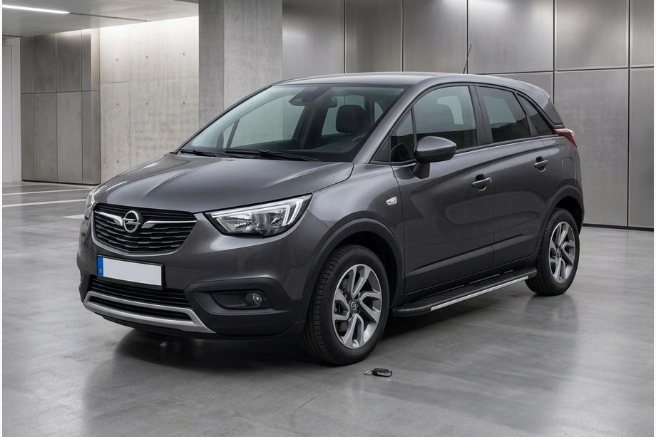 Opel Crossland X 2017–2024 Bočné nášľapy Bosphorus Grey (2 ks, hliník) Image