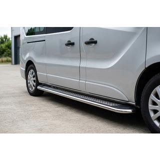 Bočné nášľapy Maydos V2 (2 ks, hliník/nehrdzavejúca oceľ) Opel Vivaro 2001–2015 fotografia 1