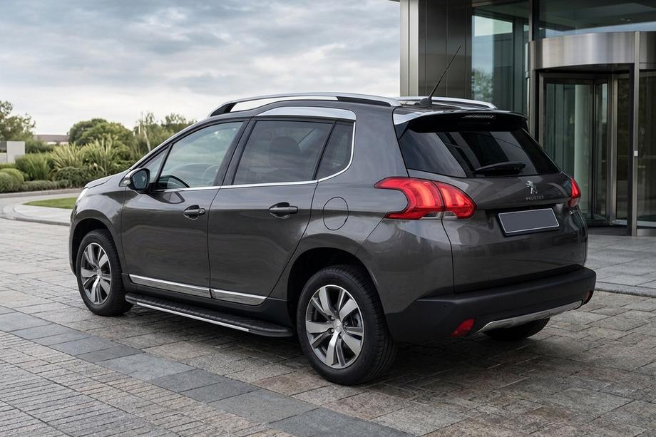 Peugeot 3008 2008–2016 Bočné nášľapy Bosphorus Grey (2 ks, hliník) 2008-2014 Image