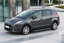 Peugeot 5008 2009–2016 Bočné nášľapy Bosphorus Grey (2 ks, hliník) fotografia 1