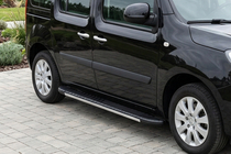 Renault Kangoo 2008–2020 Bočné nášľapy Bosphorus Grey (2 ks, hliník) fotografia 1