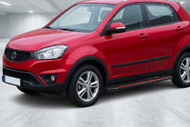 SsangYong Korando 2010–2019 Bočné prahy Maya Red (2 ks., hliník) fotografia 1