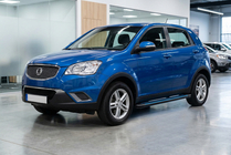 SsangYong Korando 2010–2019 Bočné nášľapy Maya Blue (2 ks, hliník) fotografia 1