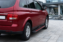SsangYong Kyron 2005–2014 Bočné prahy Maya Red (2 ks., hliník) fotografia 1