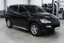SsangYong Action 2005–2018 Bočné nášľapy Maydos V2 (2 ks, hliník/nehrdzavejúca oceľ) fotografia 1