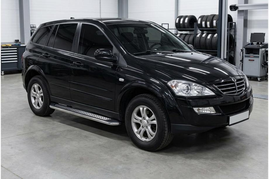 SsangYong Action 2005–2018 Bočné nášľapy Maydos V2 (2 ks, hliník/nehrdzavejúca oceľ) Image