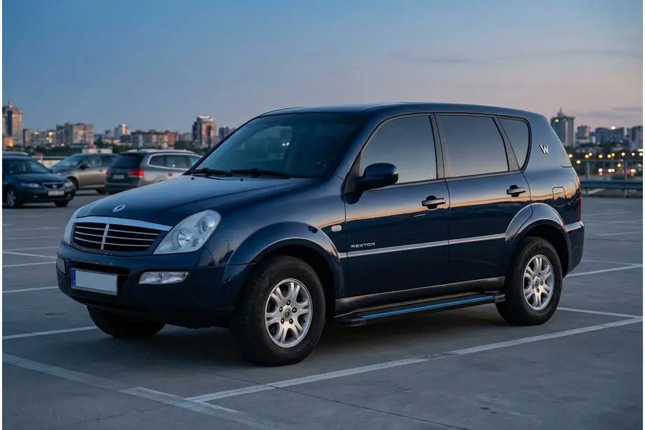 SsangYong Rexton I 2001–2017 Bočné nášľapy Maya Blue (2 ks, hliník) Image