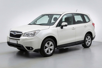 Subaru Forester 2013–2018 Bočné nášľapy Bosphorus Grey (2 ks, hliník) fotografia 1