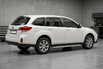 Subaru Outback 2009–2014 Bočné nášľapy Maydos V2 (2 ks, hliník/nehrdzavejúca oceľ) fotografia 1