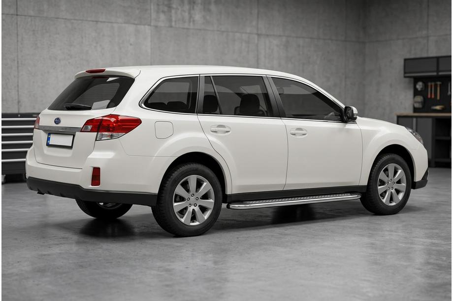 Subaru Outback 2009–2014 Bočné nášľapy Maydos V2 (2 ks, hliník/nehrdzavejúca oceľ) Image