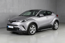 Toyota C-HR 2016–2023 Bočné nášľapy Bosphorus Grey (2 ks, hliník) fotografia 1