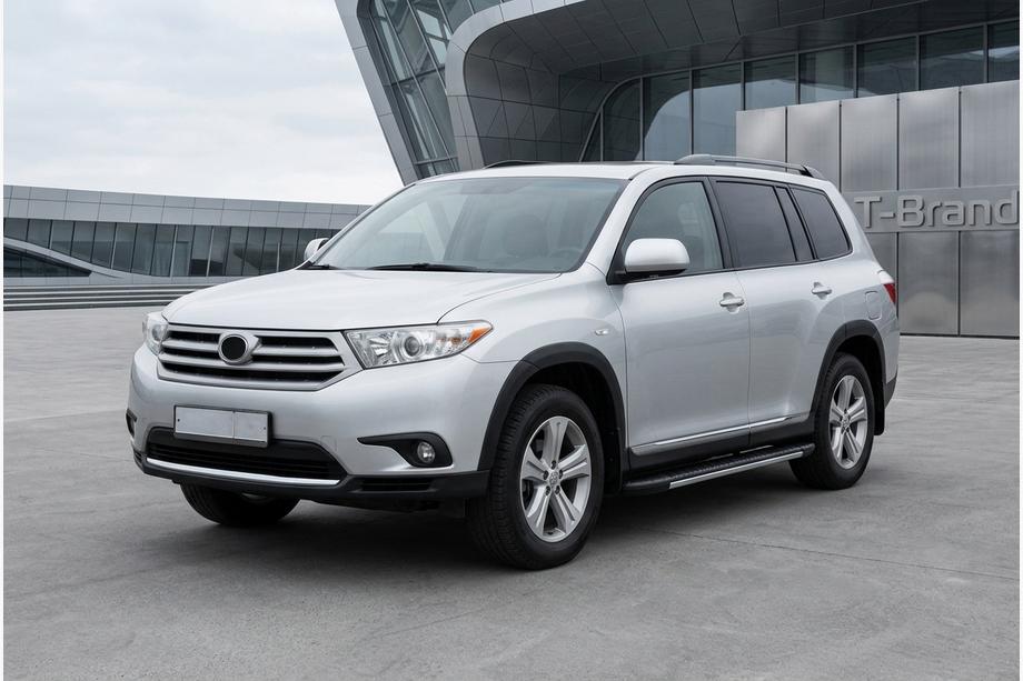 Toyota Highlander 2008–2013 Bočné nášľapy Bosphorus Grey (2 ks, hliník) Image