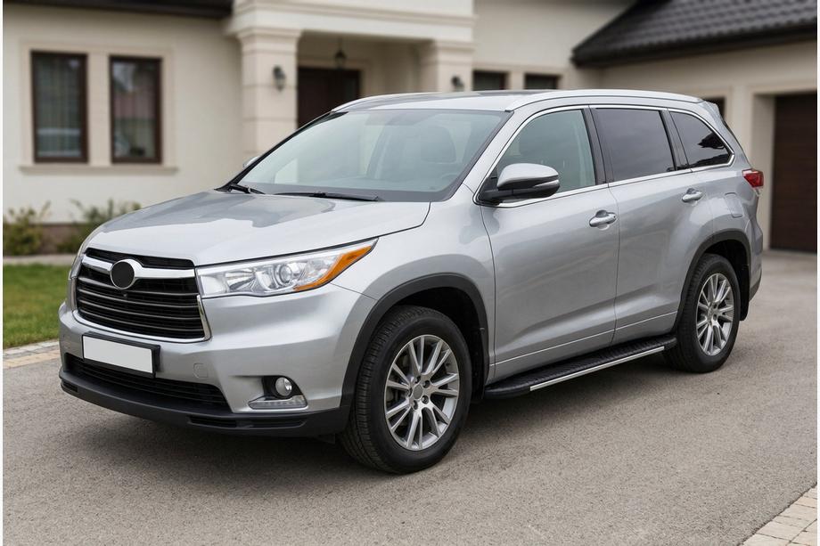 Toyota Highlander 2013–2019 Bočné nášľapy Bosphorus Grey (2 ks, hliník) Image