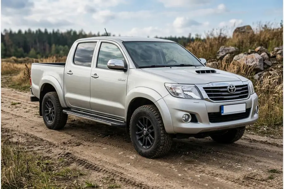 Toyota Hilux 2006–2015 Bočné nášľapy Bosphorus Grey (2 ks, hliník) Image