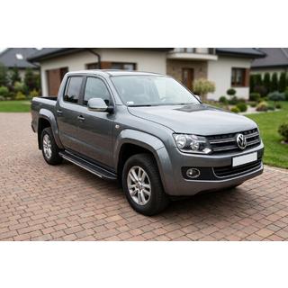 Bočné nášľapy Bosphorus Grey (2 ks, hliník) Volkswagen Amarok 2010–2022 fotografia 1