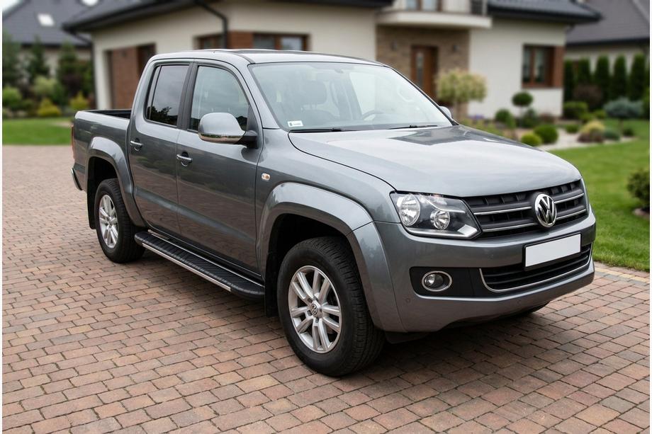 Volkswagen Amarok 2010–2022 Bočné nášľapy Bosphorus Grey (2 ks, hliník) Image