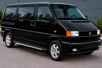 Volkswagen T4 Transporter 1990–2003 Bočné nášľapy Bosphorus Grey (2 ks, hliník) Dlhý rázvor fotografia 1
