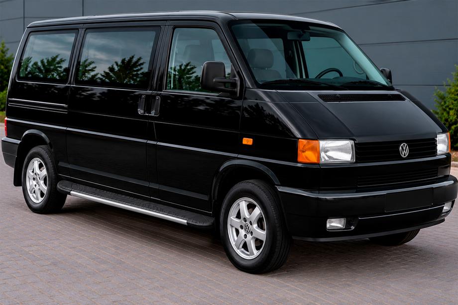 Volkswagen T4 Transporter 1990–2003 Bočné nášľapy Bosphorus Grey (2 ks, hliník) Dlhý rázvor Image
