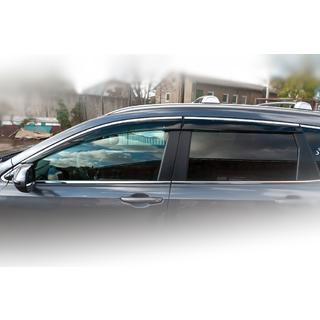 Okenné deflektory s chrómovou lištou (4 ks, HIC) Honda CRV 2017–2022 fotografia 4
