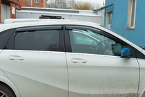 Mercedes B-class W246 2011–2018 Deflektory okien (4 ks, HIC) fotografia 4