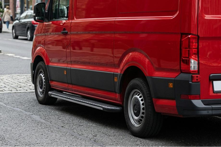 Volkswagen Crafter 2016– Bočné nášľapy Bosphorus Grey (2 ks, hliník) Dlhý/Extra dlhý Image