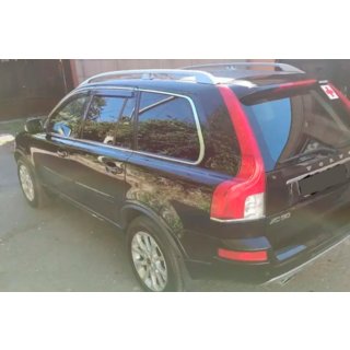 Okenné deflektory s chrómovou lištou (4 ks, HIC) Volvo XC90 2002–2014 fotografia 2