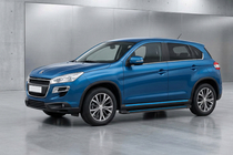 Peugeot 4008 2012–2017 Bočné nášľapy Maya Blue (2 ks, hliník) fotografia 1