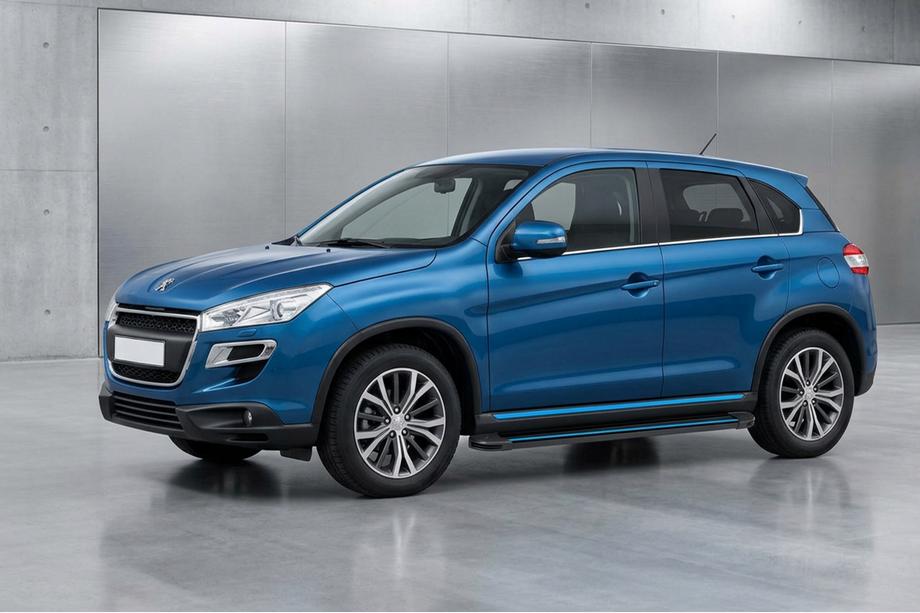 Peugeot 4008 2012–2017 Bočné nášľapy Maya Blue (2 ks, hliník) Image