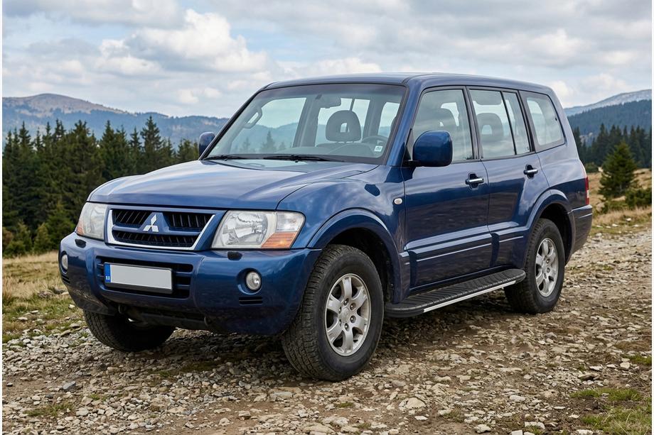 Mitsubishi Pajero Wagon III 1999–2006 Bočné nášľapy Bosphorus Grey (2 ks, hliník) Image