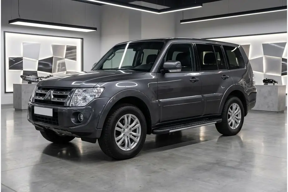 Mitsubishi Pajero Wagon IV 2006–2021 Bočné nášľapy Bosphorus Grey (2 ks, hliník) Image