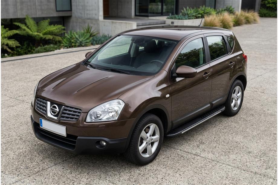 Nissan Qashqai 2007–2010 Bočné nášľapy Bosphorus Grey (2 ks, hliník) Image