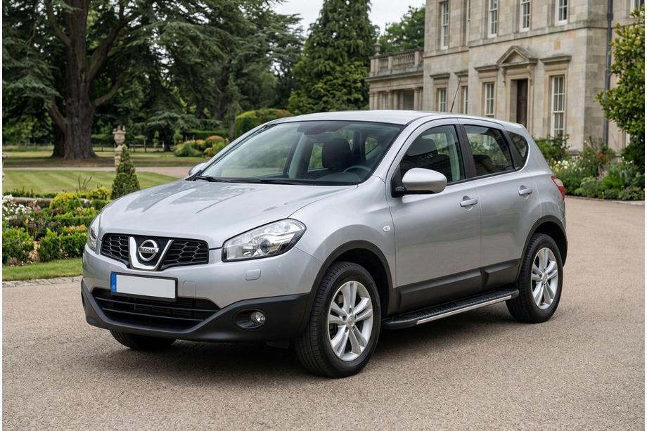Nissan Qashqai 2010–2014 Bočné nášľapy Bosphorus Grey (2 ks, hliník) Dlhý rázvor Image