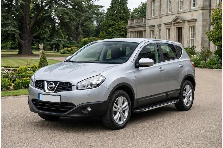 Nissan Qashqai 2010–2014 Bočné nášľapy Bosphorus Grey (2 ks, hliník) Fotografia 1
