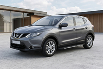 Nissan Qashqai 2014–2021 Bočné nášľapy Bosphorus Grey (2 ks, hliník) fotografia 1