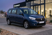 Dacia Lodgy 2012–2022 Bočné nášľapy Bosphorus Grey (2 ks, hliník) fotografia 1