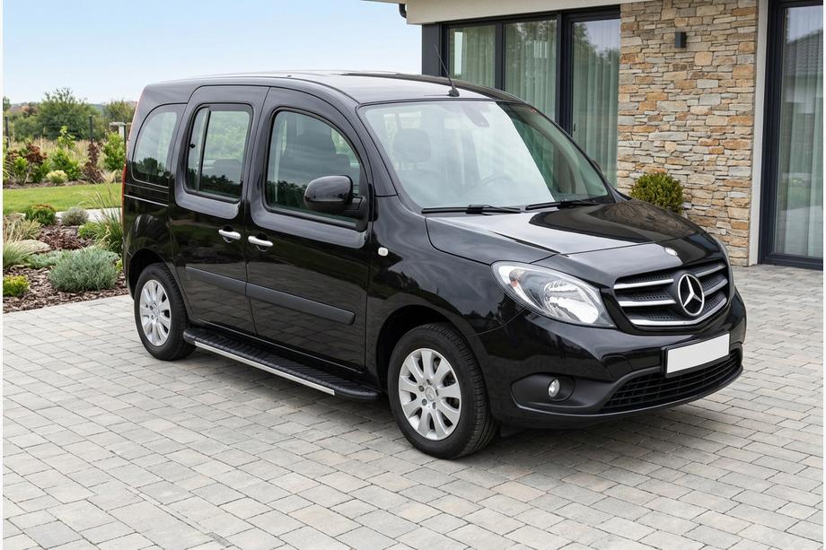 Mercedes Citan 2013–2021 Bočné nášľapy Bosphorus Grey (2 ks, hliník) Dlhý rázvor Image
