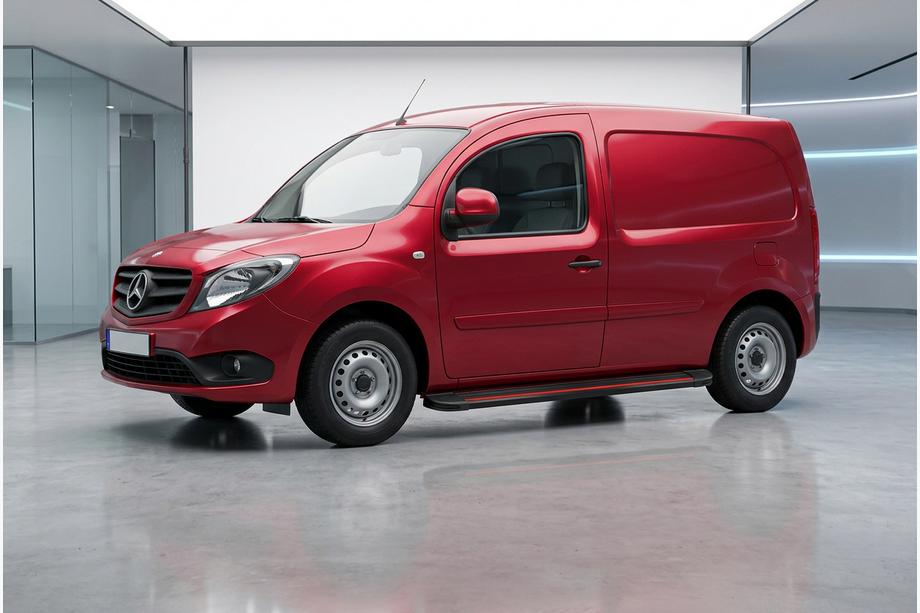 Mercedes Citan 2013–2021 Bočné prahy Maya Red (2 ks., hliník) Dlhý rázvor Image