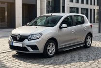 Dacia Sandero 2013–2020 Bočné nášľapy Bosphorus Grey (2 ks, hliník) fotografia 1