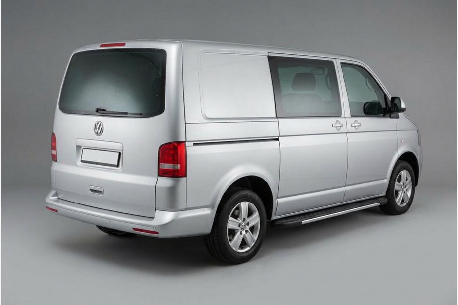 Volkswagen T5 2010–2015 Bočné nášľapy Bosphorus Grey (2 ks, hliník) Dlhý rázvor Image