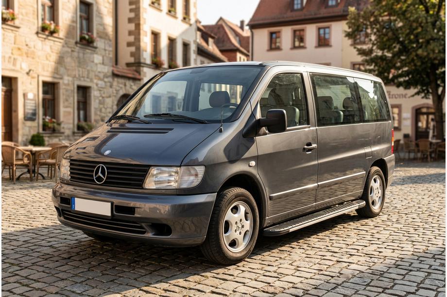 Mercedes Vito W638 1996–2003 Bočné nášľapy Bosphorus Grey (2 ks, hliník) Image