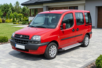 Fiat Doblo I 2001–2005 Bočné nášľapy New Vision Grey (2 ks, hliník) fotografia 1
